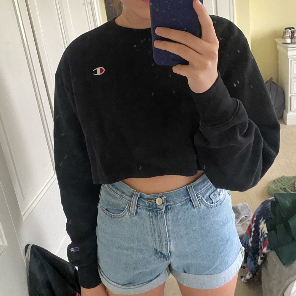 Cropped champion hoodie